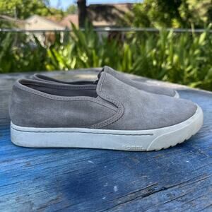 Sorel Women's Campsneak Gray Suede Slip On Sneakers Shoes Size 7 - 925